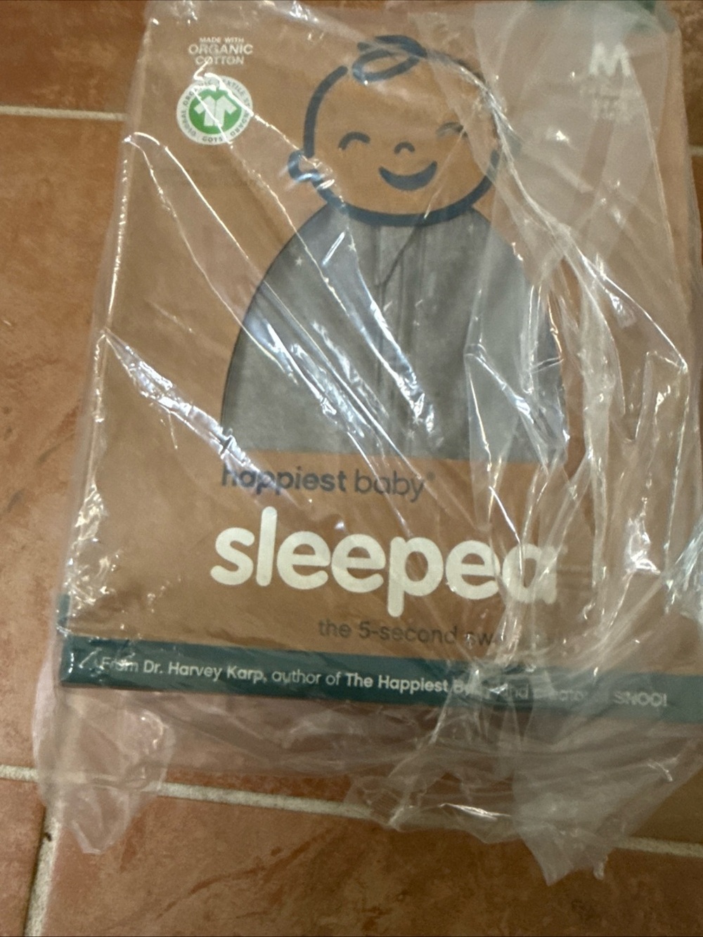Happiest Baby Sleepea Swaddle Sack 3 Pack Graphite/Grey Stars S M L - Picture 4 of 4